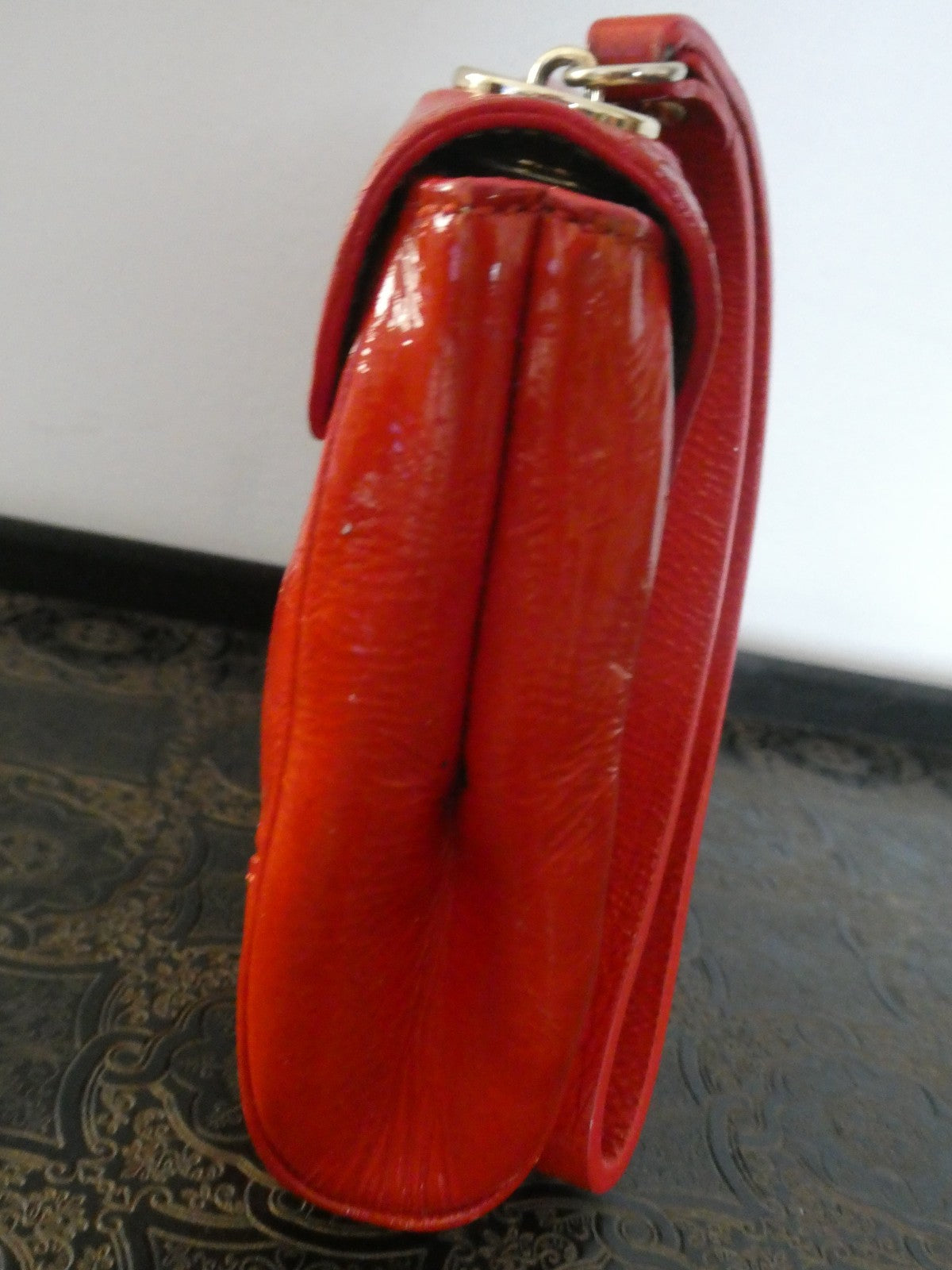Vintage Kate Spade Women’s Patent Leather Wristlet Red Small Wallet