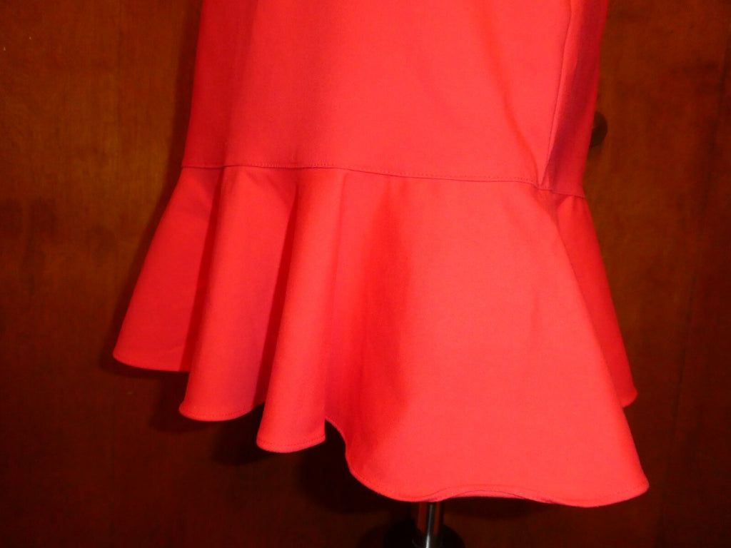 POLO Ralph Lauren Women's Cotton/Viscose Neon Coral Lined Mini Skirt Size 4