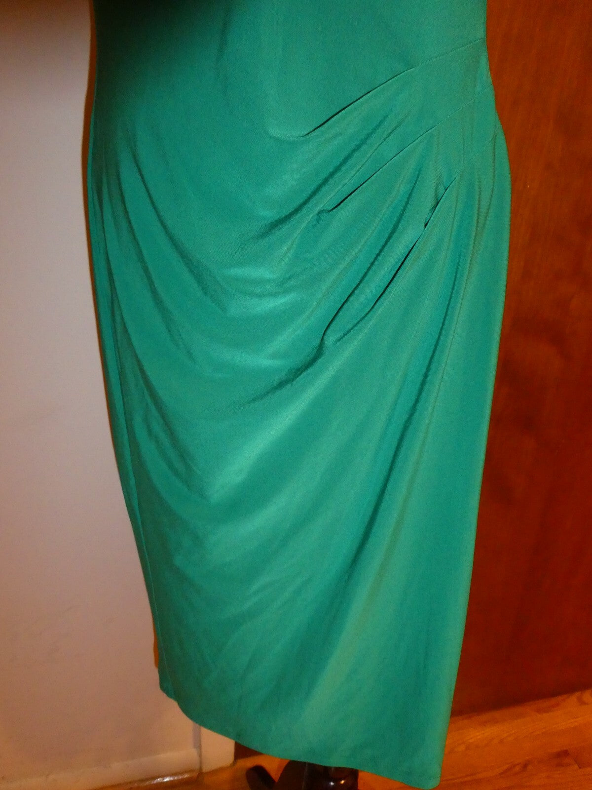 Ralph Lauren women’s emerald elegant neck Jersey evening dress New