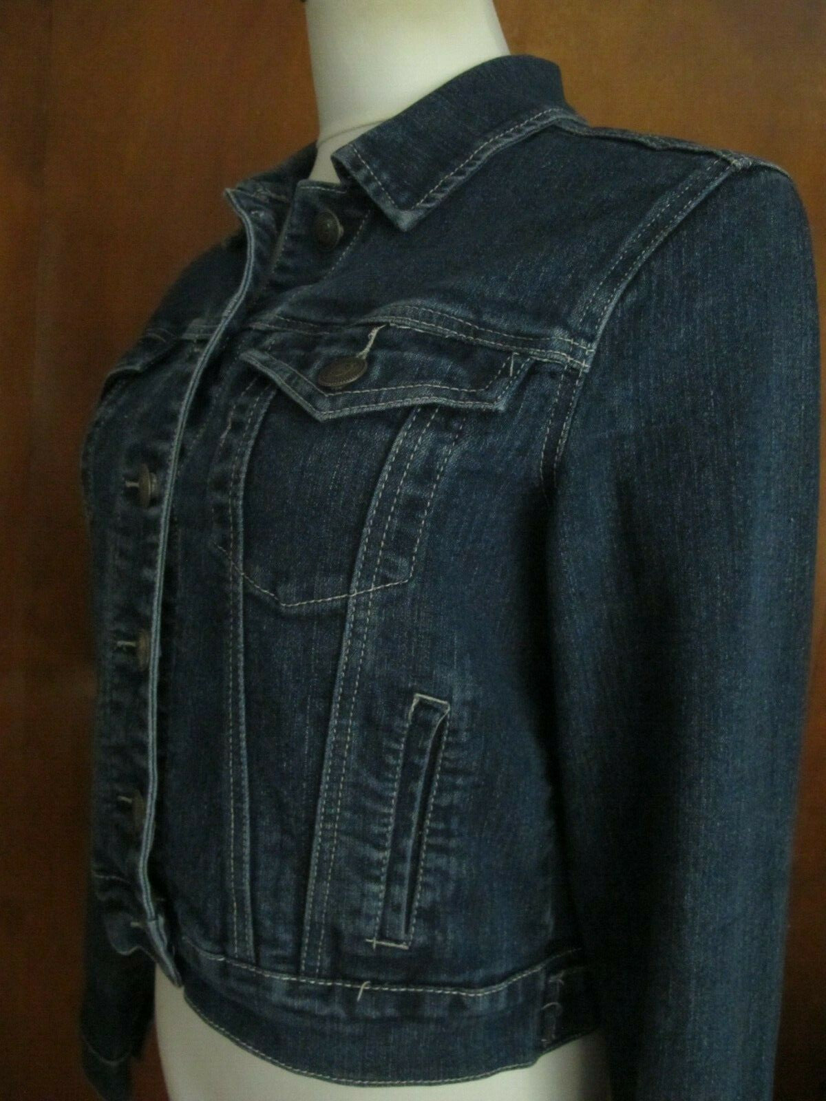 Nofuze Jeans women's soft blue jean jacket medium
