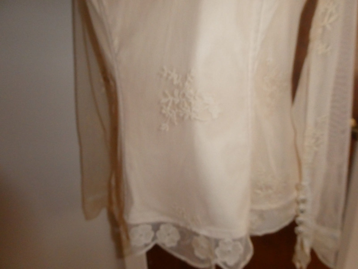 Women's tea stain embroidered lined evening top PL from Macys