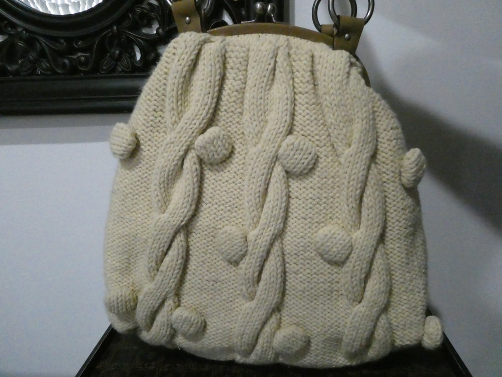 Juicy Couture Women’s Beige Knitted Large Shoulder Bag
