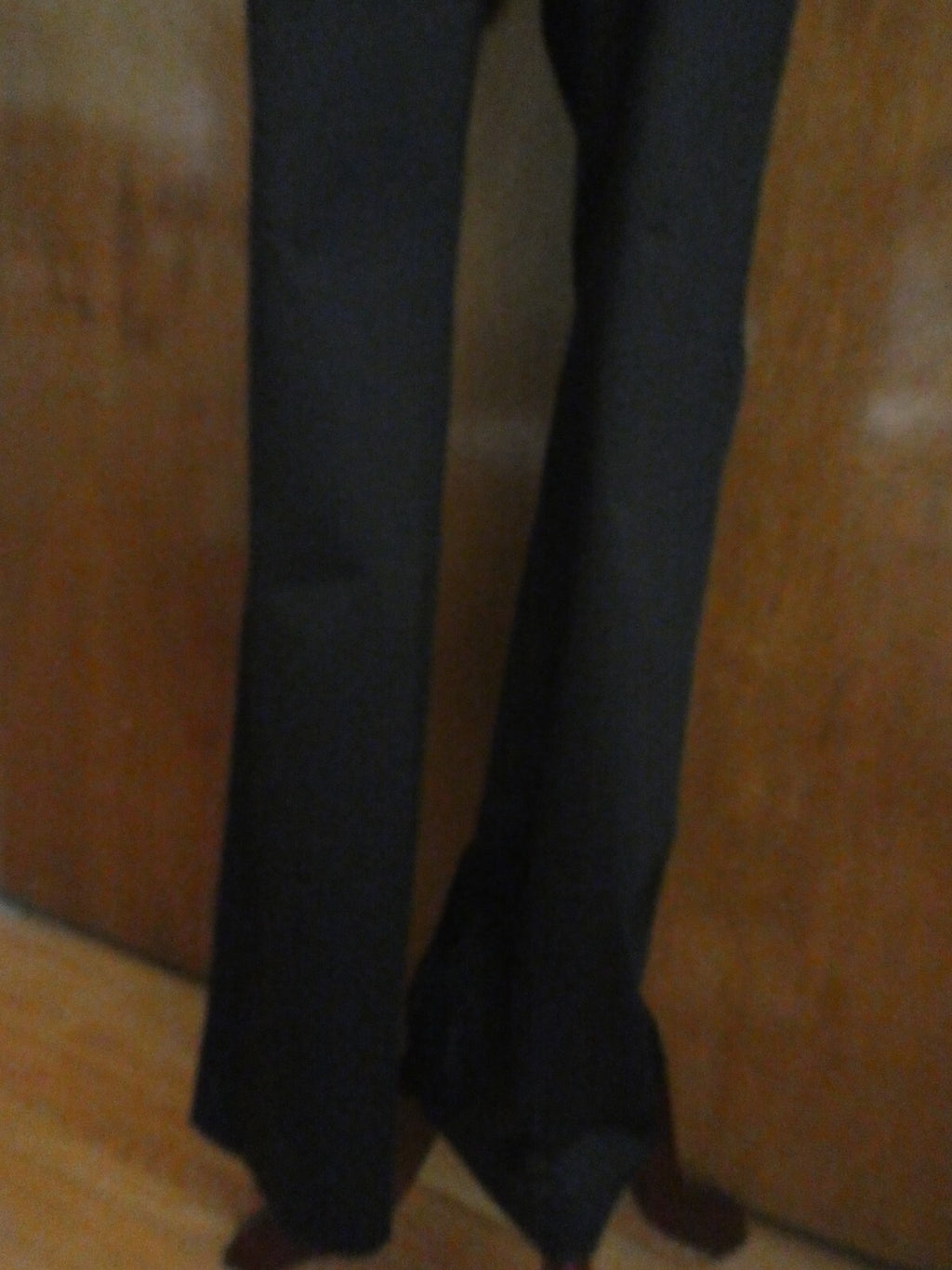 Jones New York Signature women's cotton black pants wide leg at bottom size 12