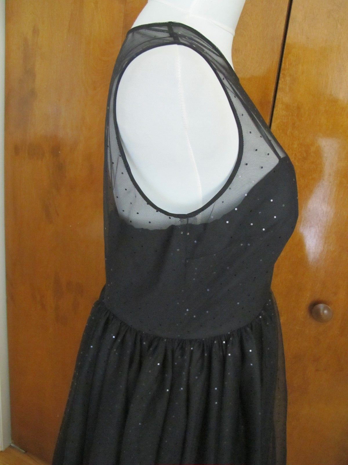 Anthropologie Donna Morgan women's black evening dress size 12 New