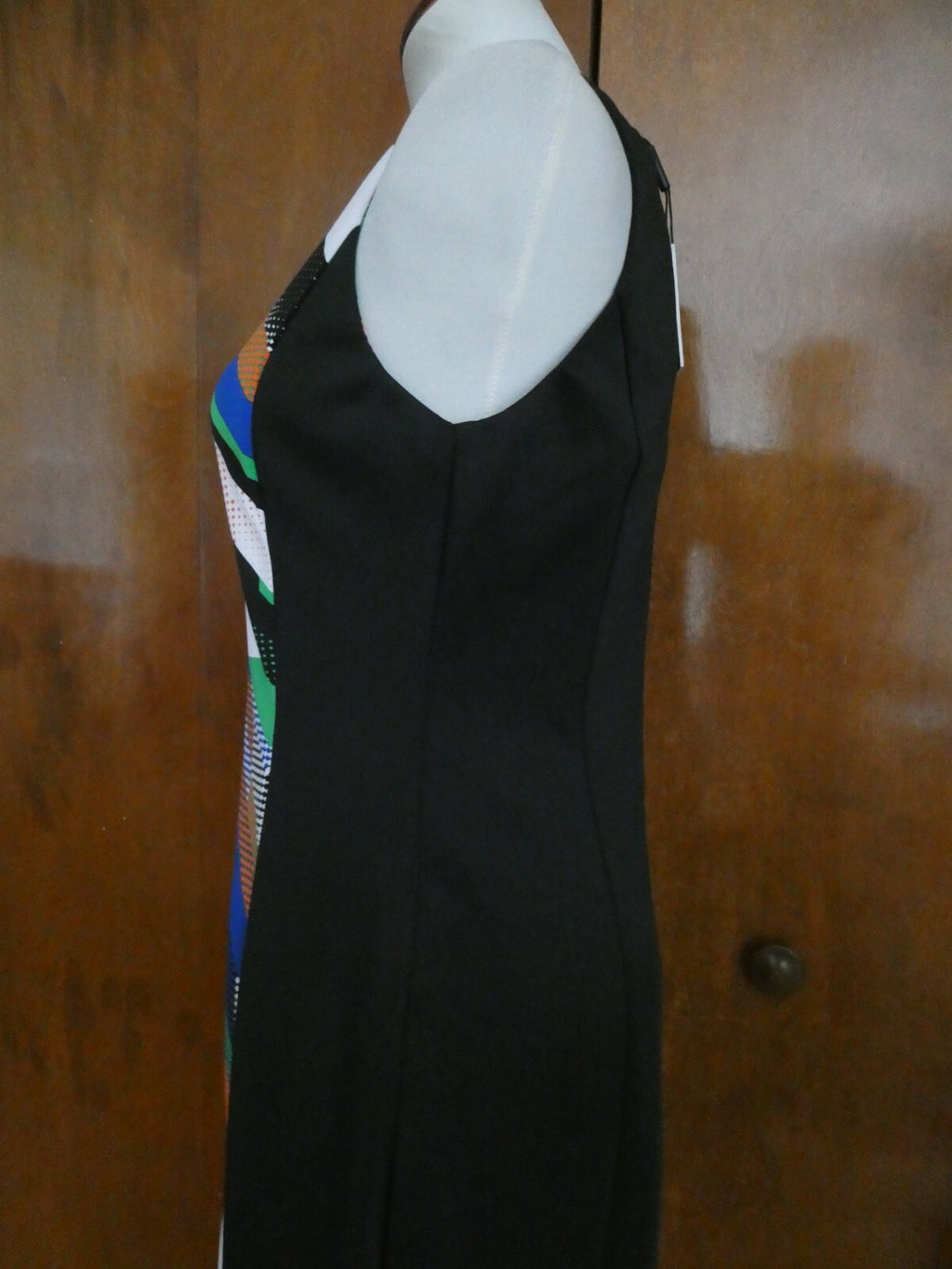Calvin Klein women's black multicolor detailed dress size 6 