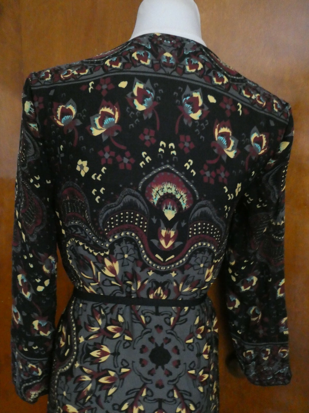 Rachel Roy women’s multicolor material belted scarf dress Size Small