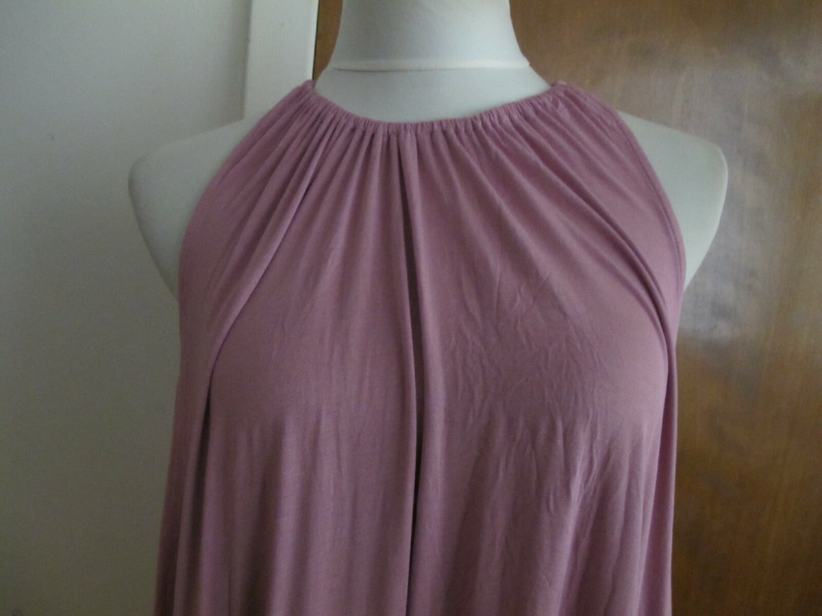 Anthropologie Eri & Ali Women’s Pink/Rose Ruffle Hem Swing Top Xsmall