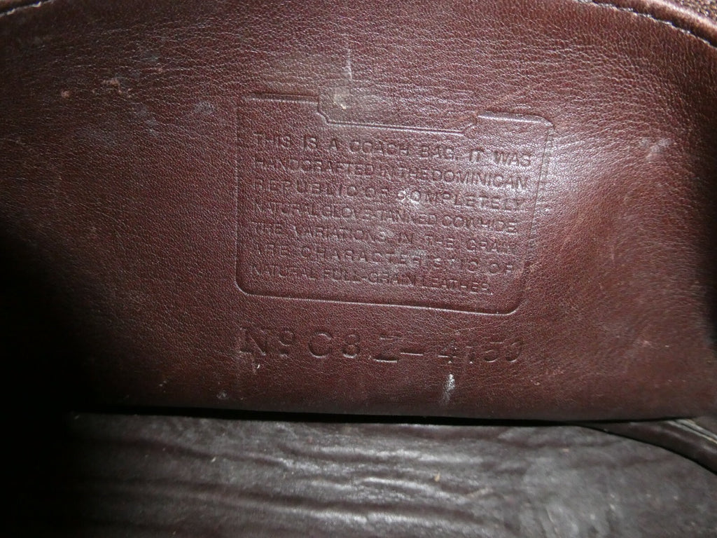 Vintage Coach Fletcher Crossbody Brown Leather Shoulder Bag Handbag 9C8Z-4150