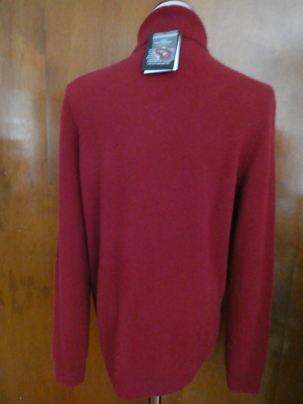 By Bloomingdale's Women's Rust 100% 2-PLY Cashmere Turtleneck Sweater XL