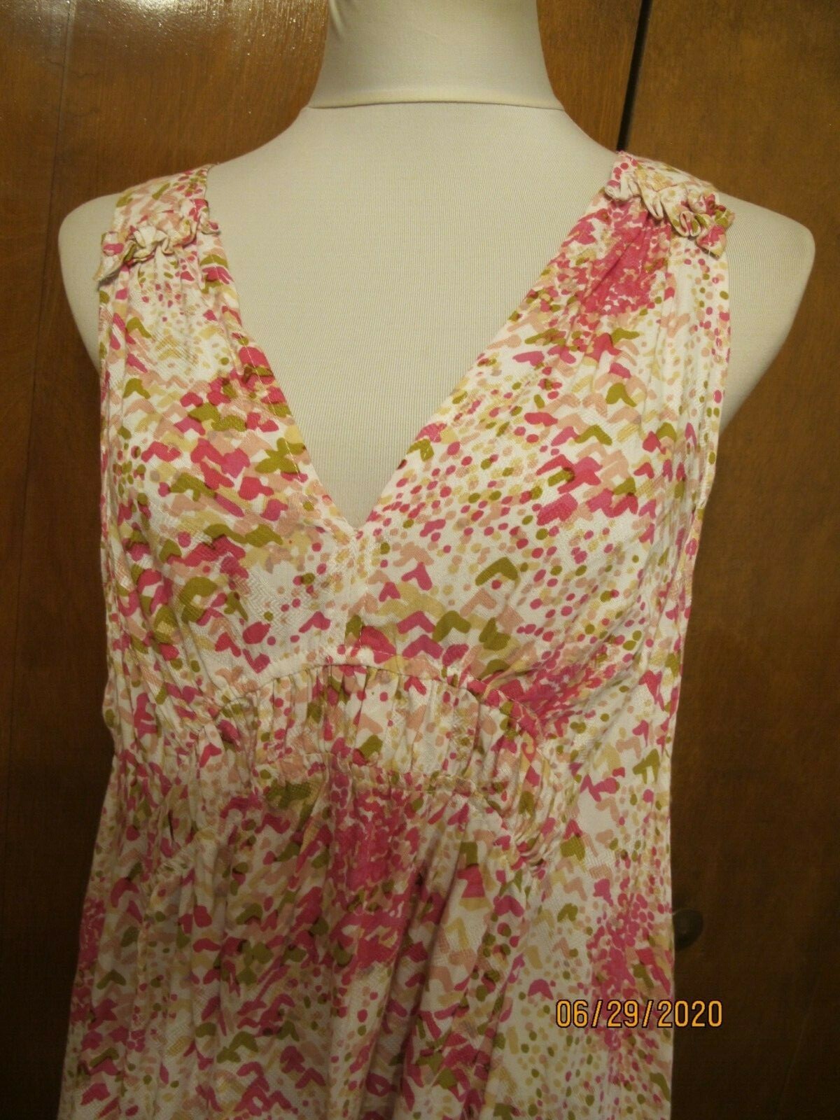 Anthropologie Maeve  Women's Pink Rose Rayon Top 