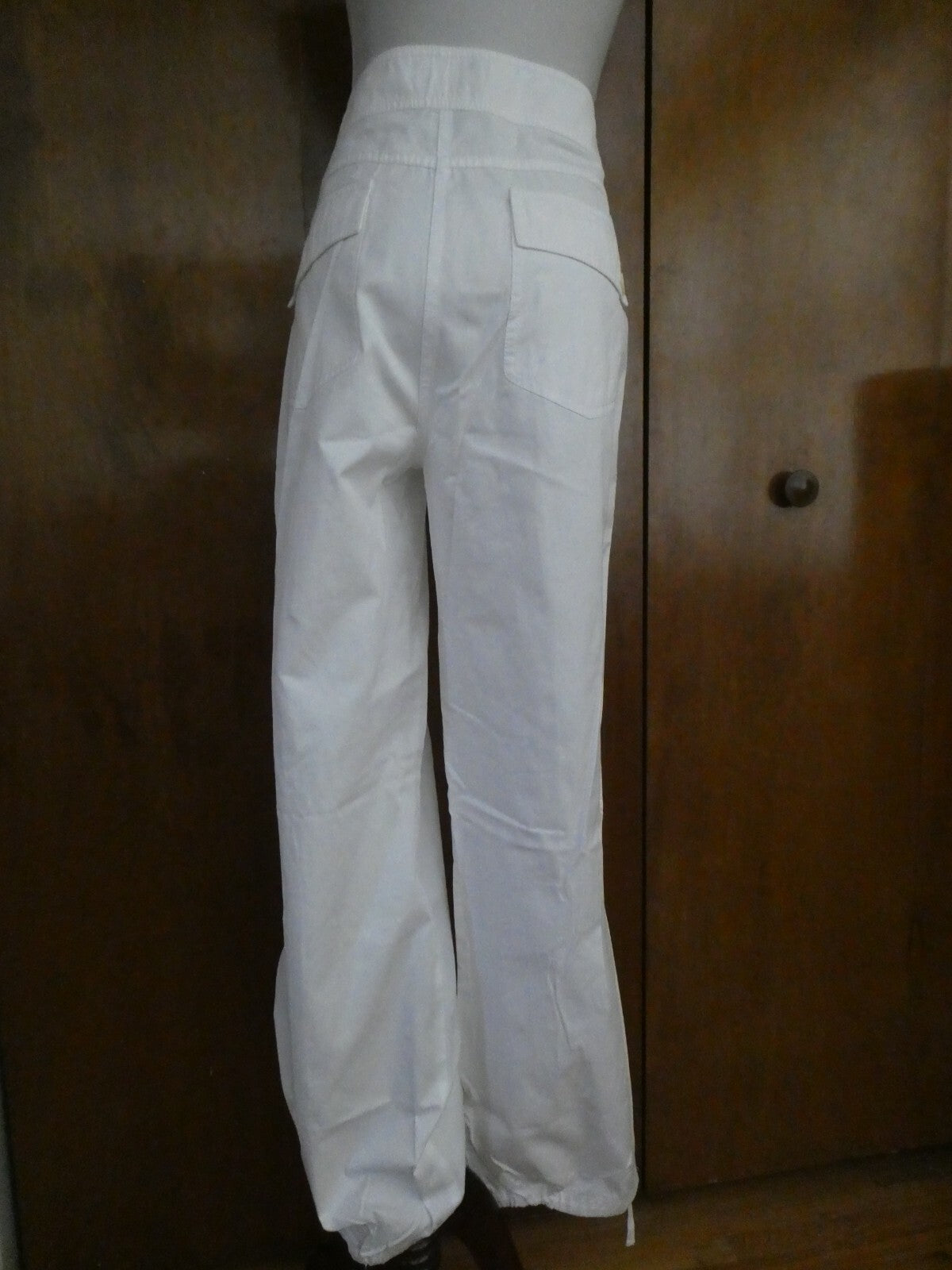 Saks Fifth Avenue Theads women's white cotton detailed pants size 14