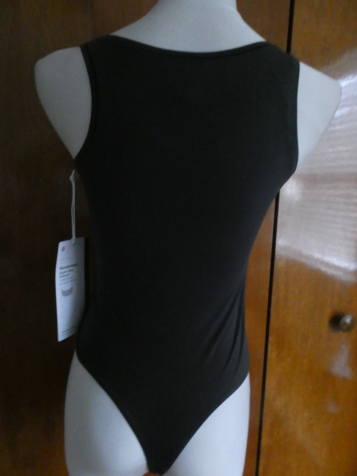Lululemon Bodysuit Wundermost Nulu Soft Sleeveless Black Size Small, Medium