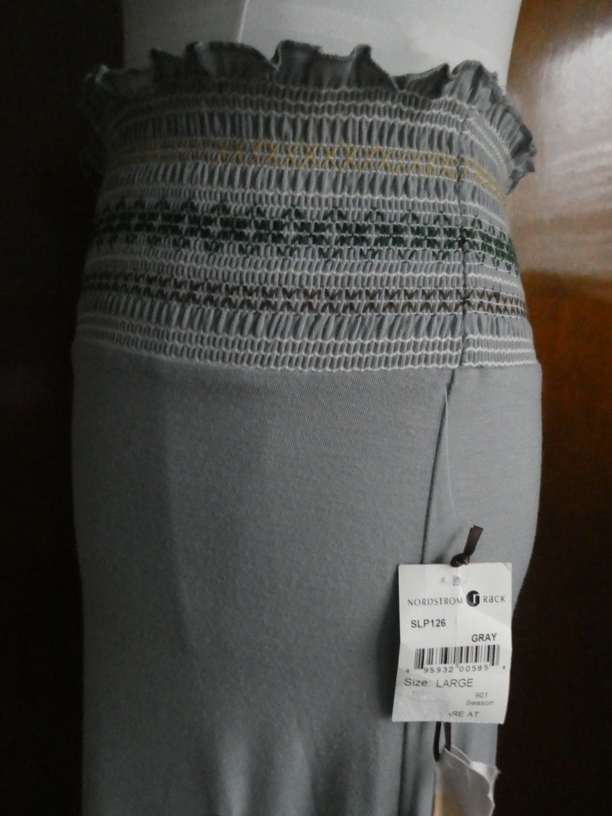Mimi Chica women gray detailed skirt Large with pockets Large