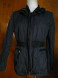 Tahari women's navy soft satin cotton/nylon lined blazer PL (fits PM)