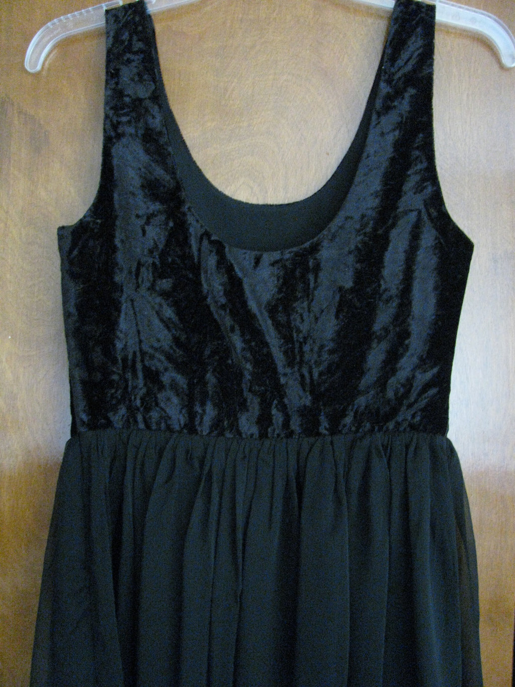 Free People women black detailed velour mesh lined dress size 2, 8, 12