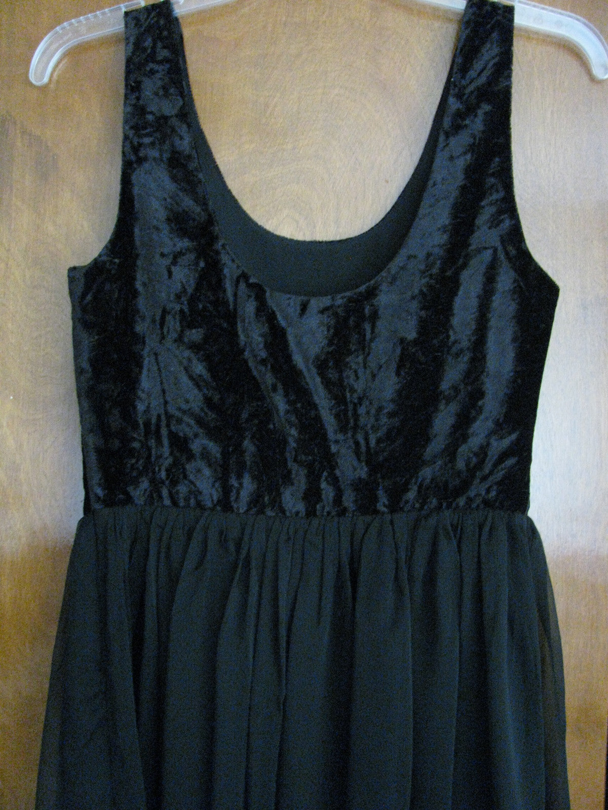 Free People women black detailed velour mesh lined dress size 2, 8, 12