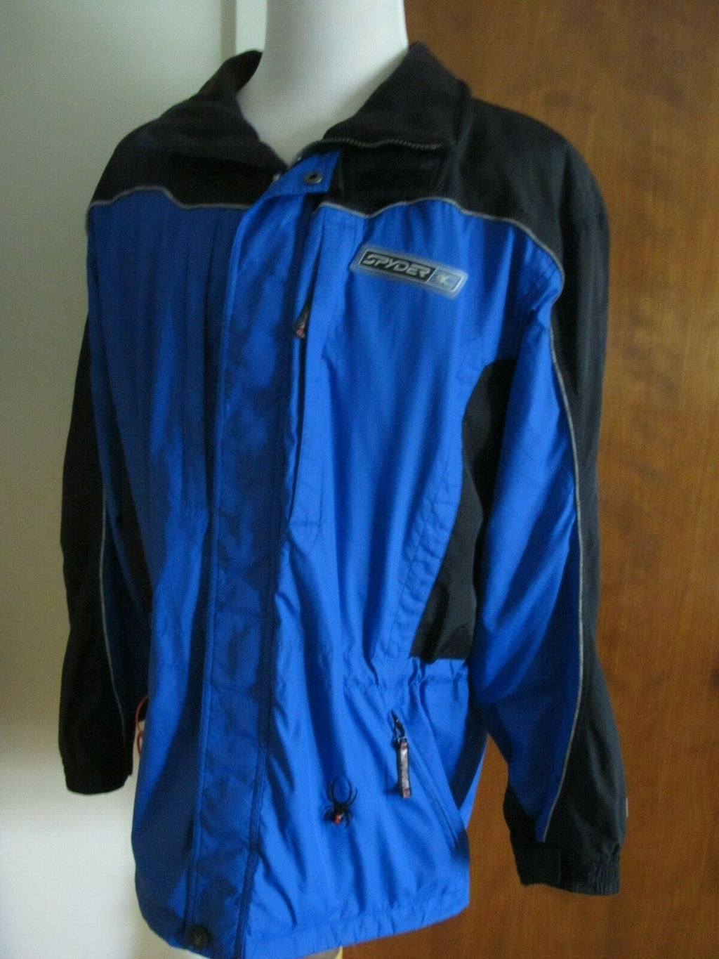 Spyder Men’s Blue/Black Coat Jacket Full Zip Large 