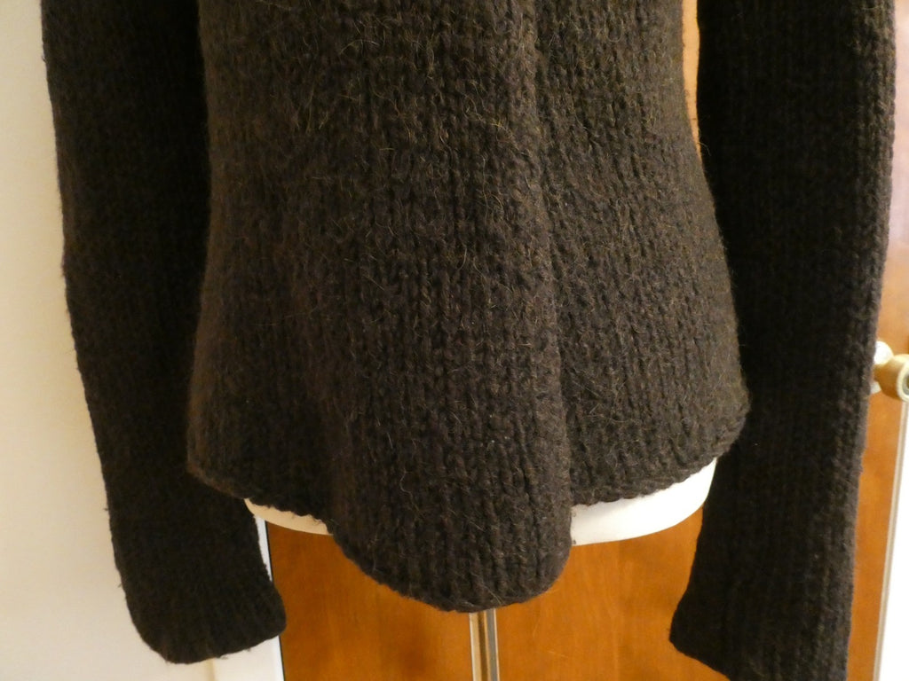 Juicy Couture Brown Wool Blend Cardigan Sweater Women’s Medium (Fits Small)
