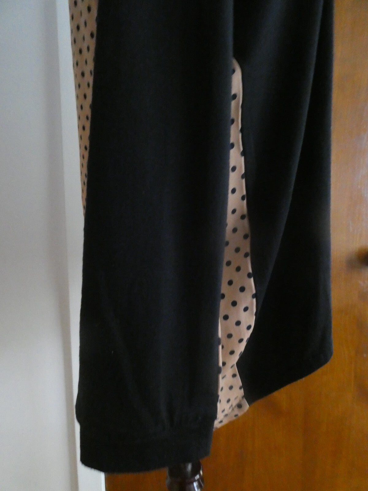 Tulipian women's black multi color long sleeves top size large
