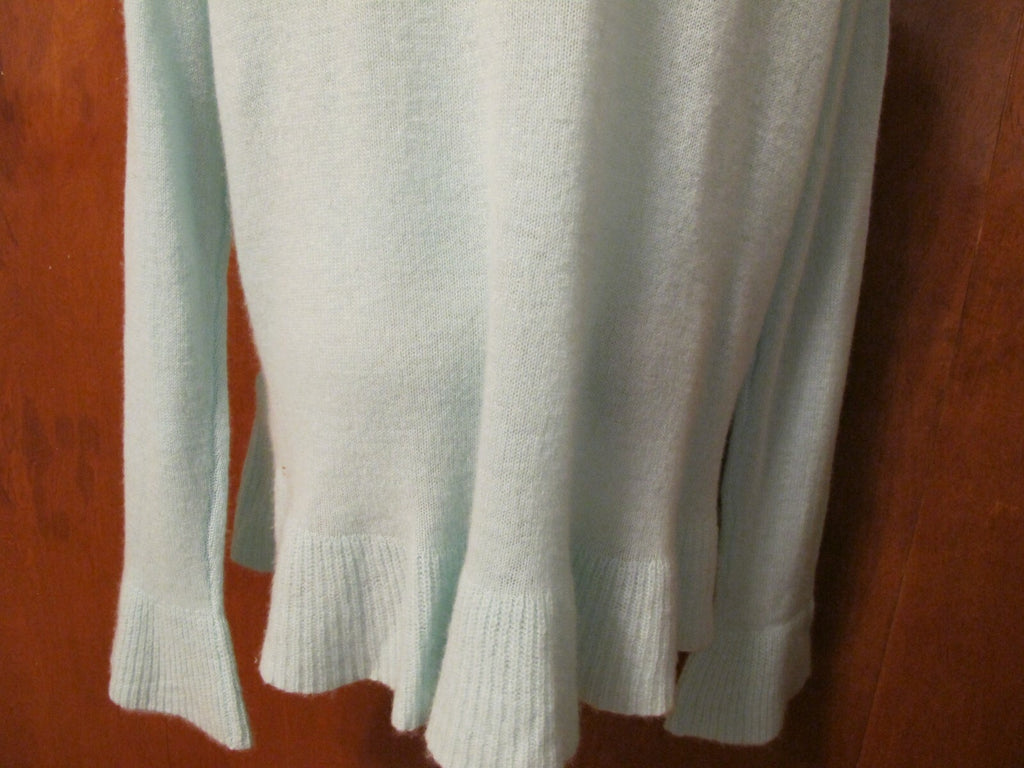 Lord &Taylor Women's turquoise pale cashmere sweater