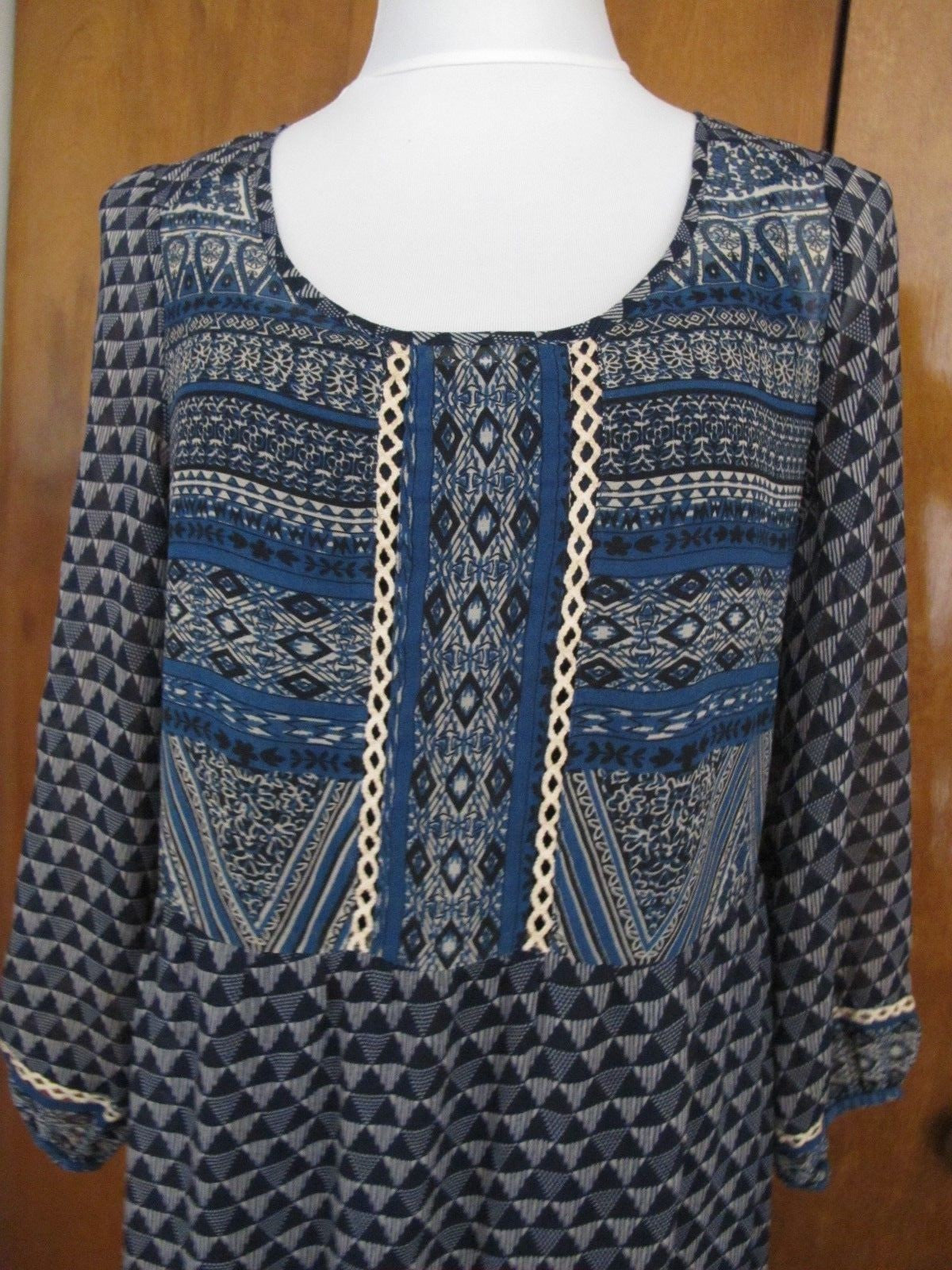 Anthropologie Floreal women's maxi multi-color evening dress 10