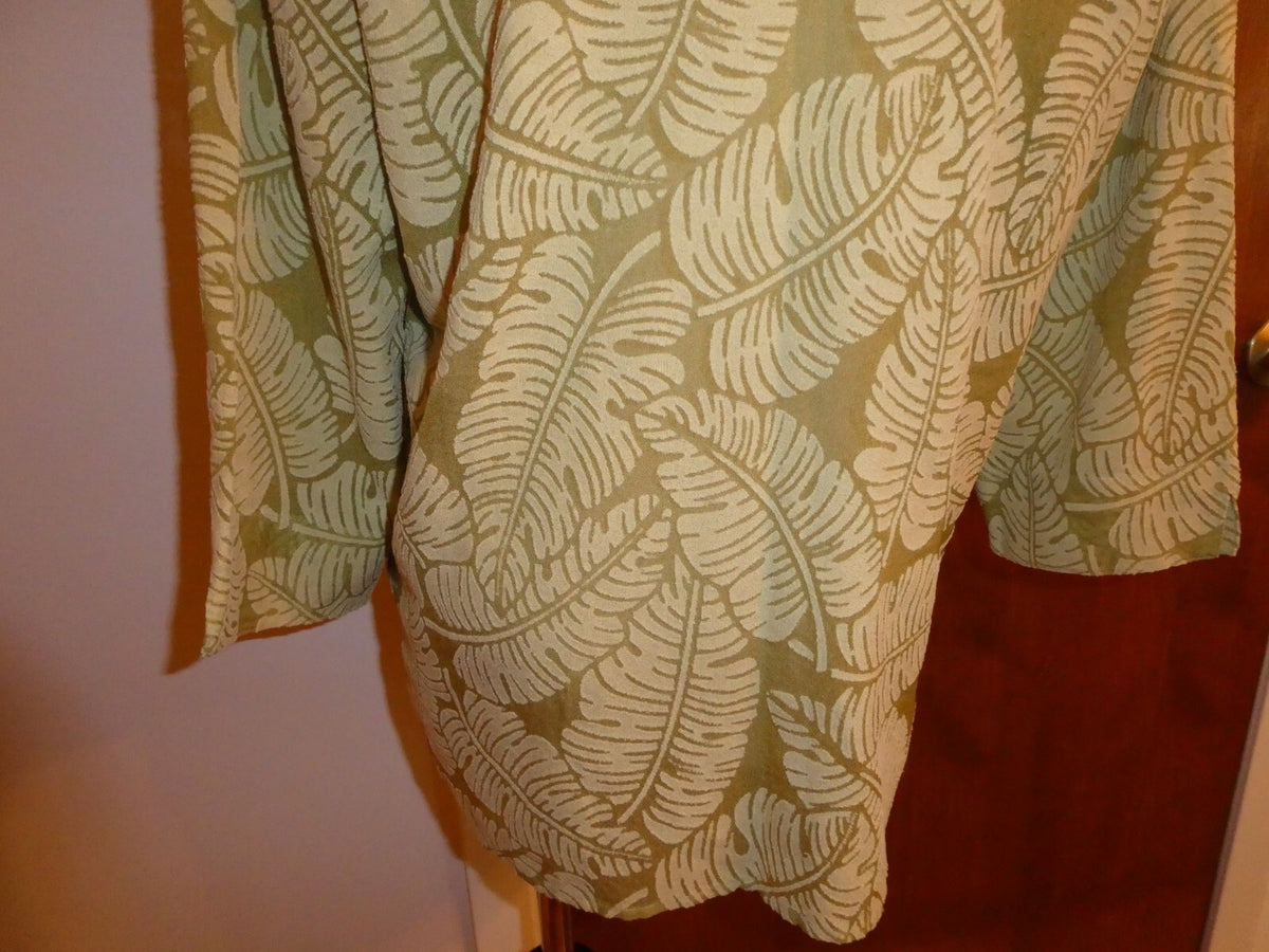 ALFRED DUNNER Women's Green 3/4 Sleeve Blouse Size 12