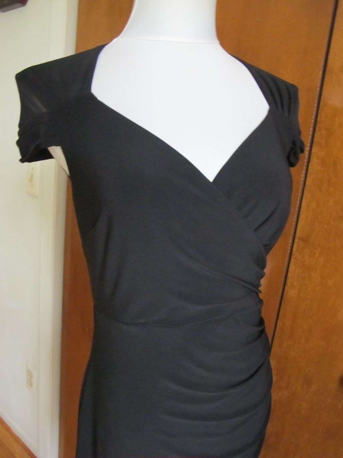 Lauren Ralph Lauren women’s black insert mesh evening dress New