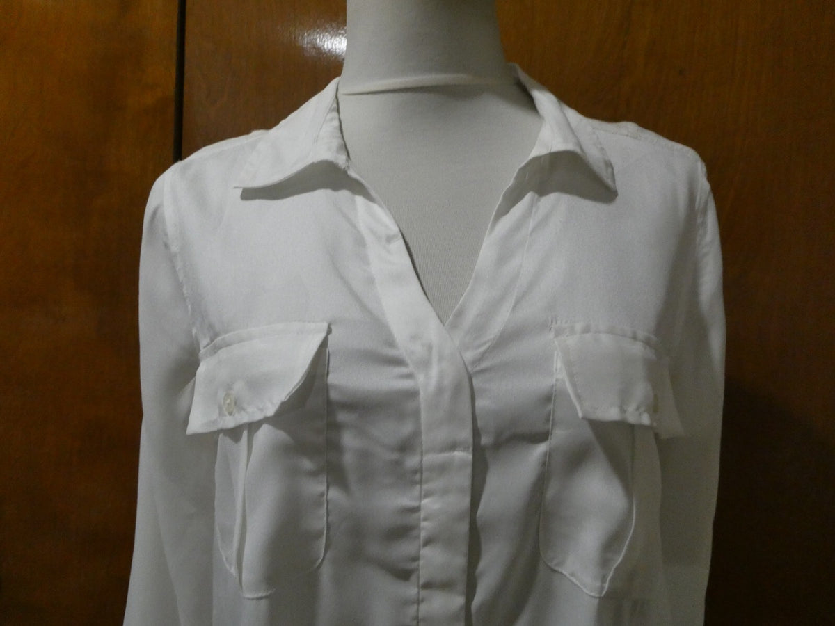 Calvin Klein Jeans women’s white stylish soft tunic top size Medium