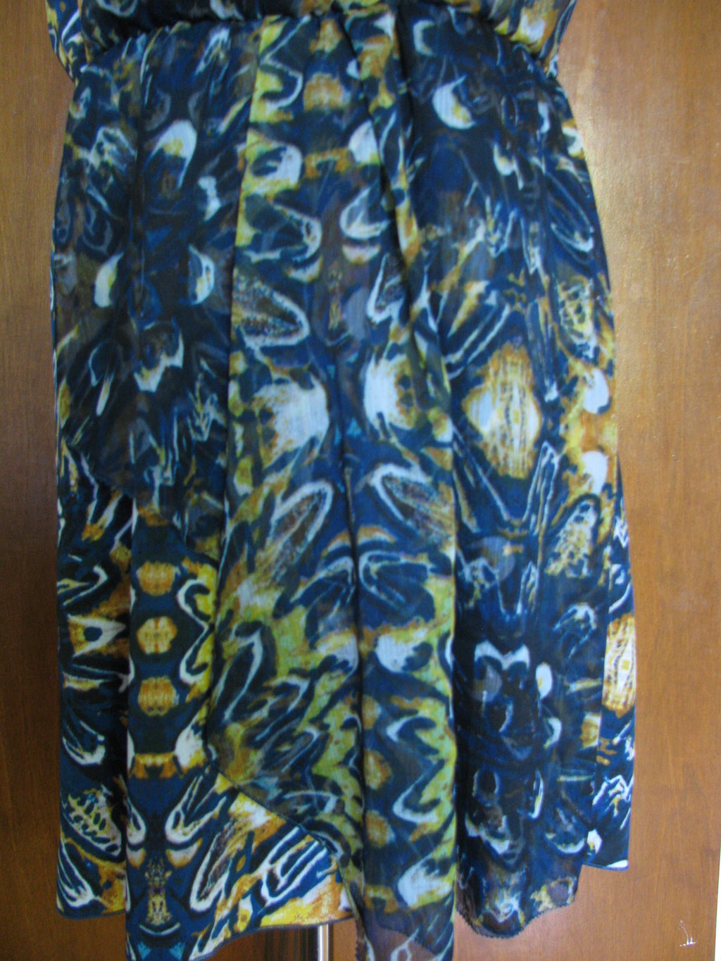 Buffalo women’s one shouldered teal combo mini dress size large NWT