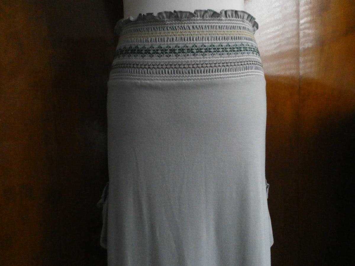 Mimi Chica women gray detailed skirt Large with pockets Large