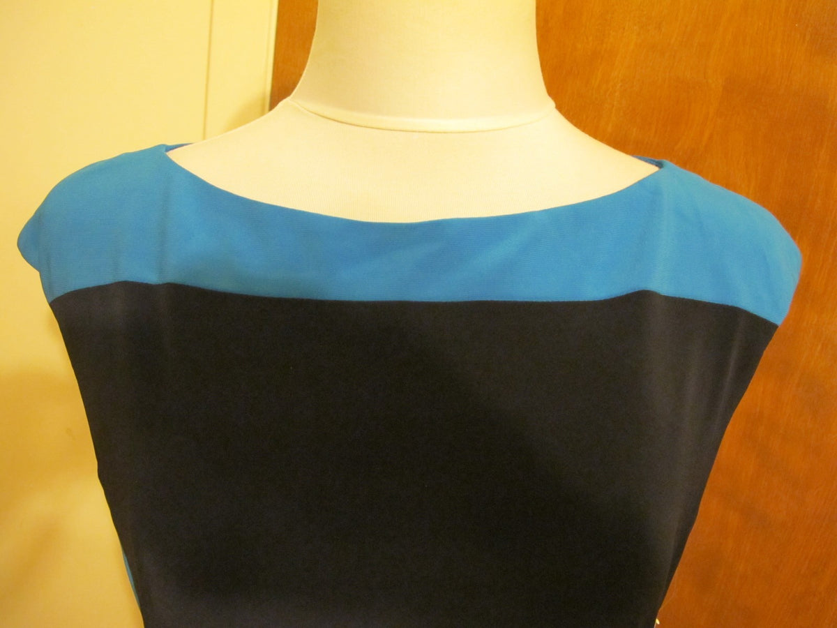 Ralph Lauren Women's Navy Blue Lined Evening Dress New