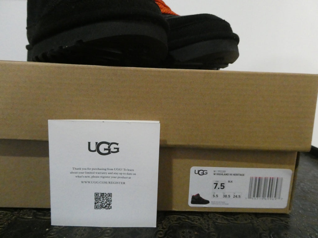 UGG HIGHLAND HI HERITAGE Women’s Black Sneaker/Boot Model# W/1112281