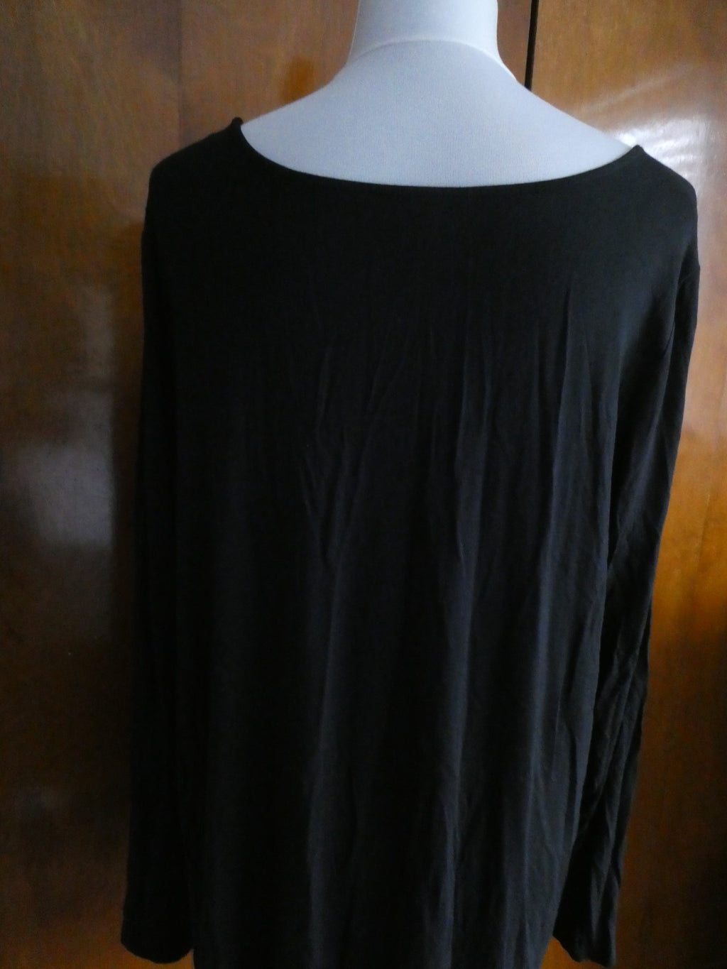 Old Navy Women’s Asymmetric Black Viscose Long Sleeves Tunic Top Size Xlarge