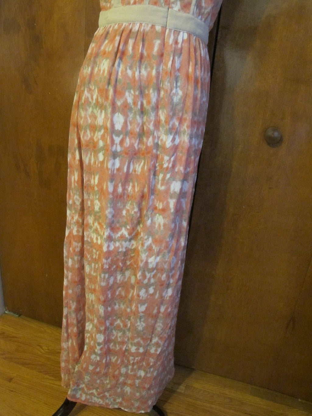 Calvin Klein Women's Multi Color Maxi Detailed Dress Size 10 NWT
