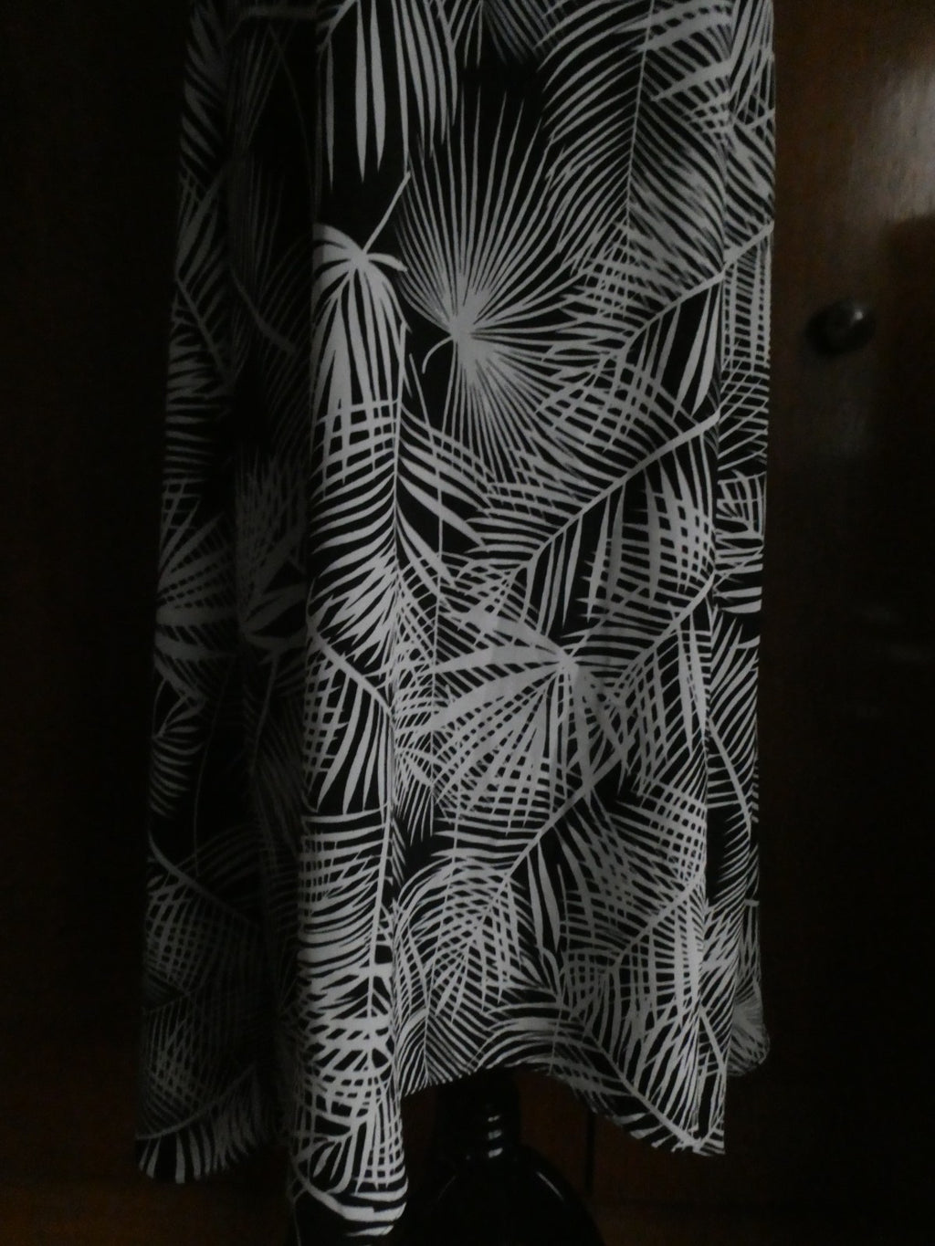 Partizia Lusa Milano Black/White Detailed Asymmetric Tunic Dress Size Medium