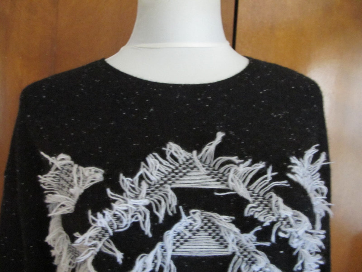 Aqua Women's Black Gray Cashmere Medium