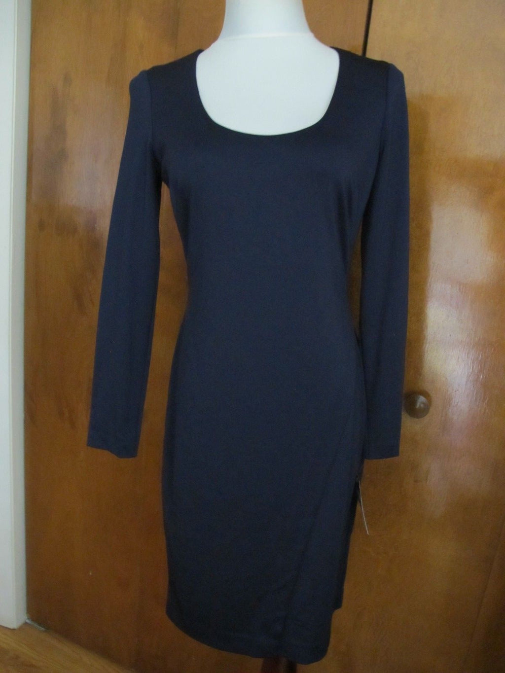 Ralph Lauren women's navy evening lined classic dress New