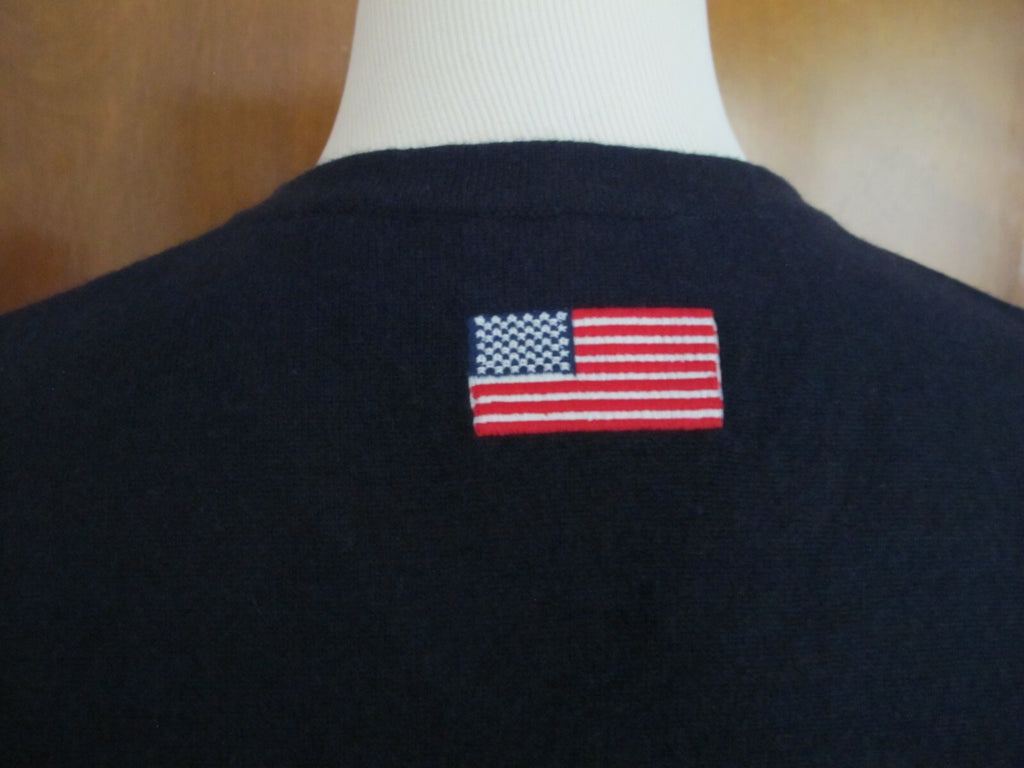 Lacoste men's navy cashmere V-neck vest 3XL(Runs small) fits 2XL