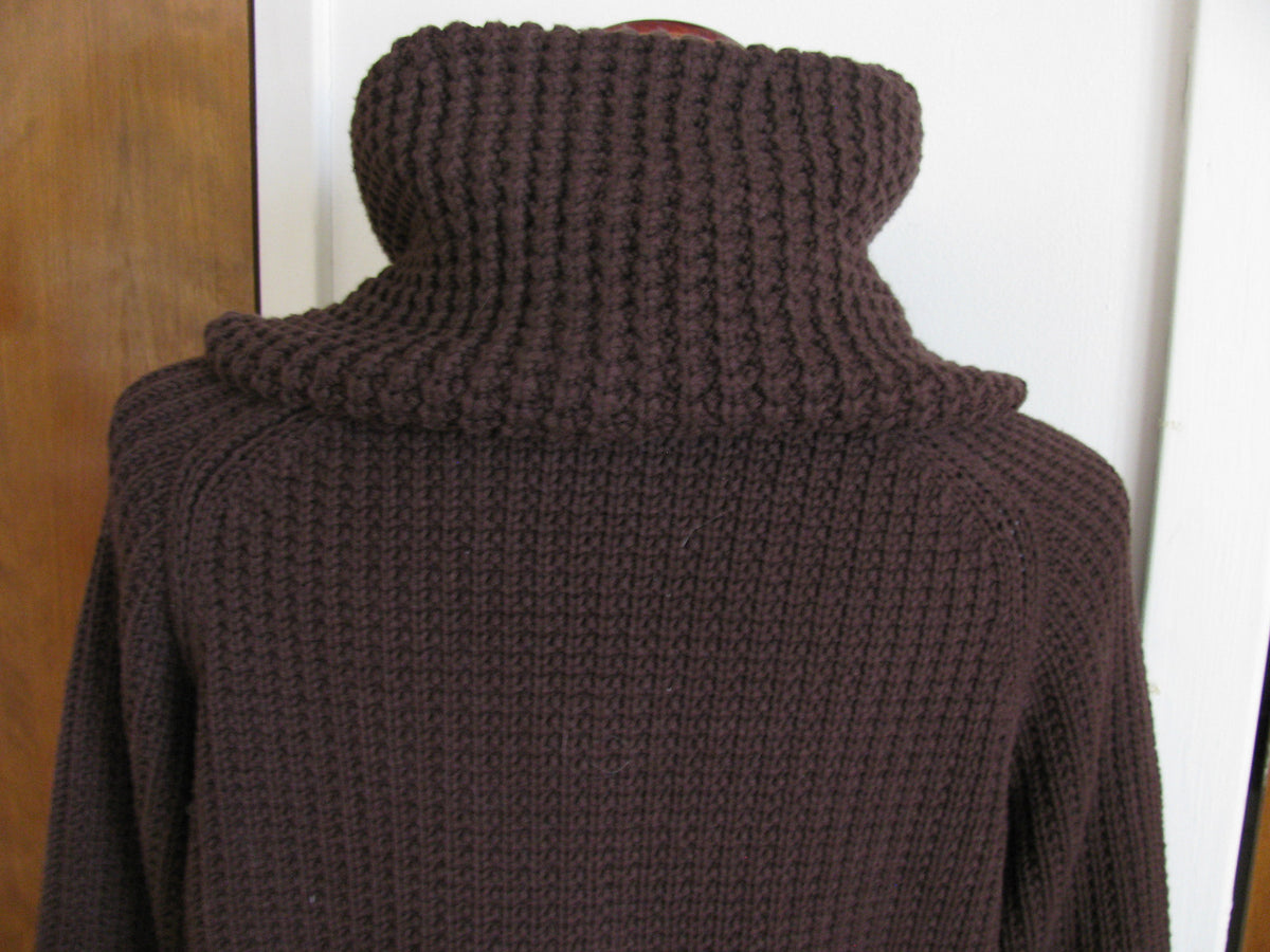 Michael Kors Women’s Brown Detachable Cowlneck Sweater New