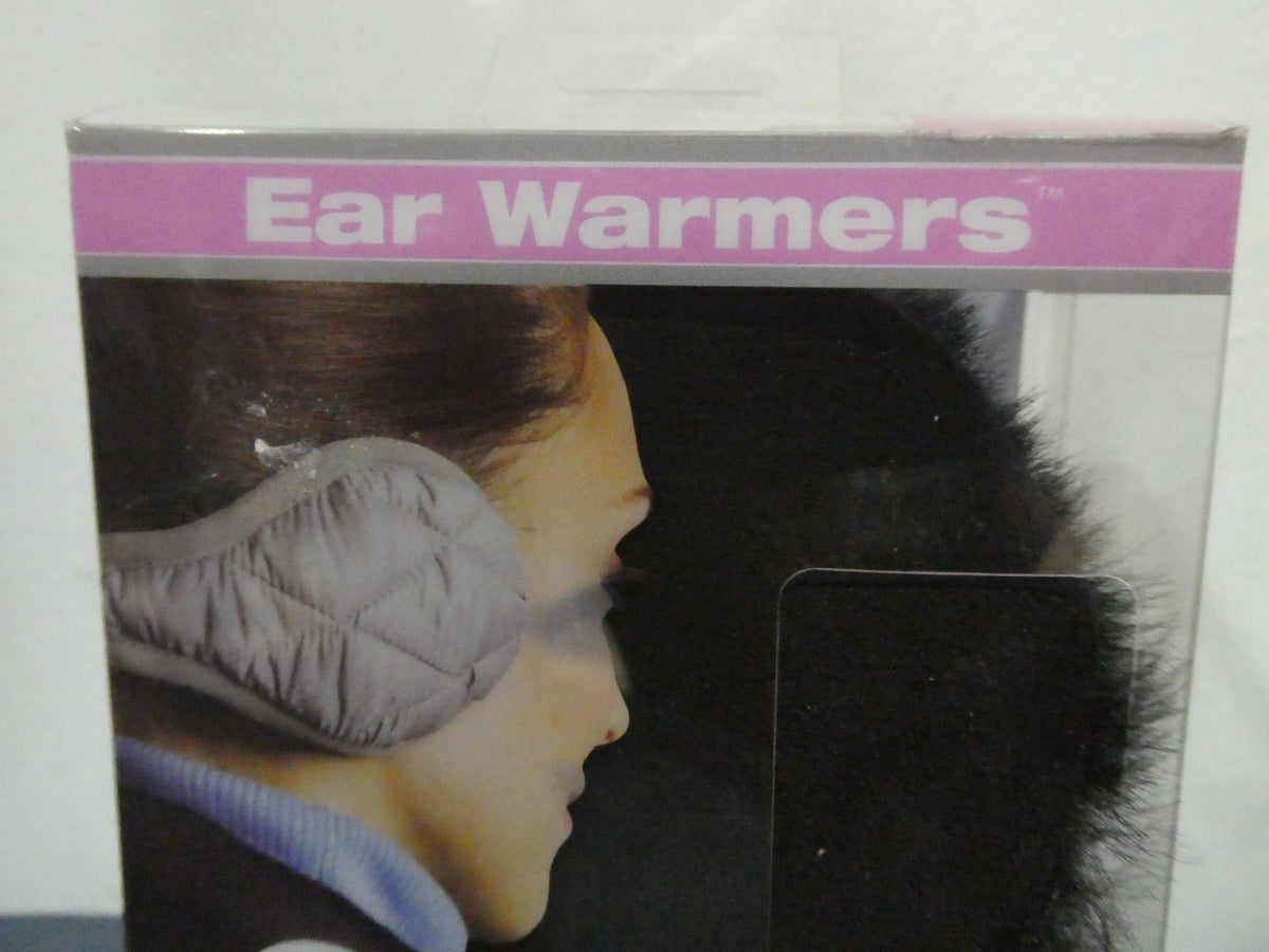180s Winterlude women cozy fleece ear behind the head warmer adjustable black