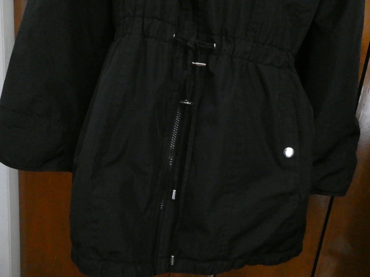 Avenue Women's Black/Multicolor Reversible Jacket Coat Size 18/20