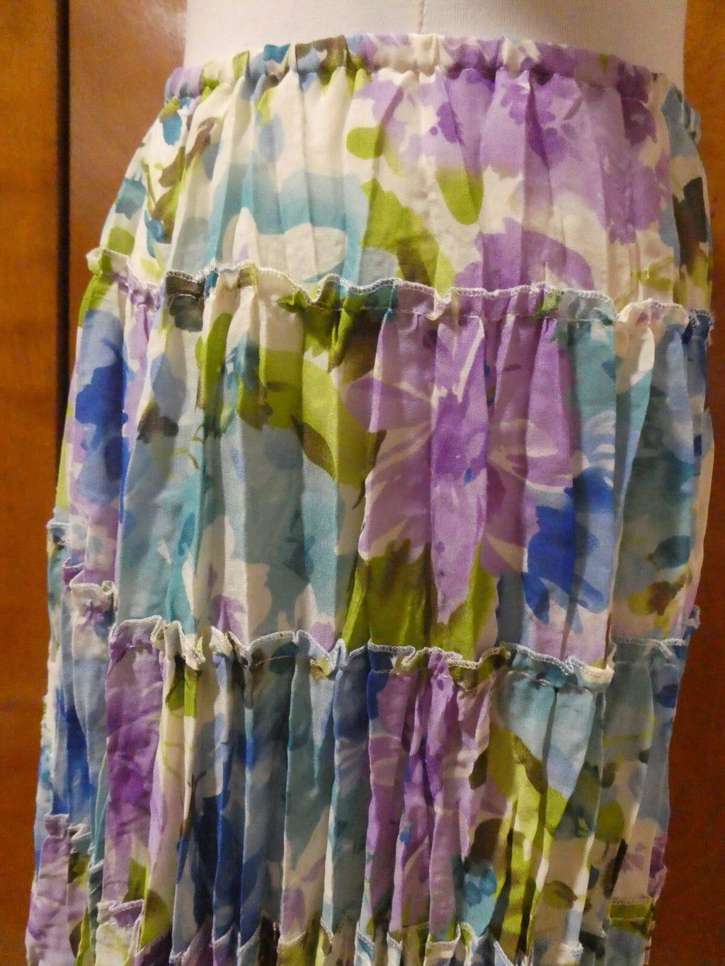 Allison Taylor Women's Multicolor Full Lined Pleated Skirt XLarge