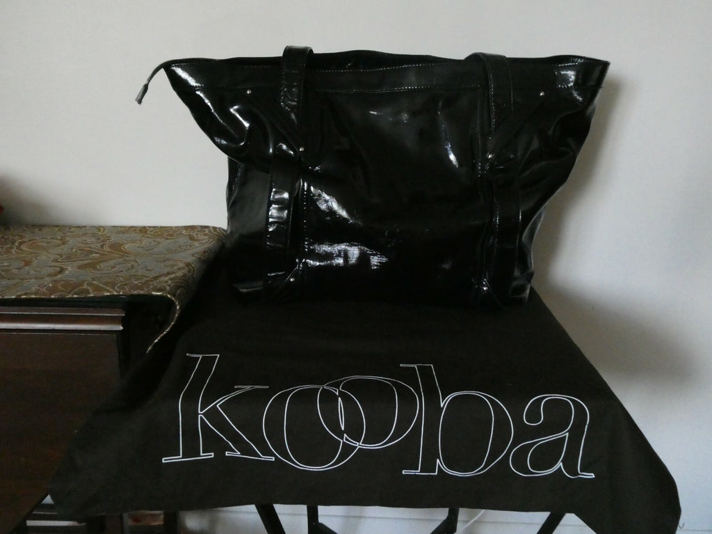Kooba Women's Black Luggage Patent Leather Large Bag from Bloomingdales