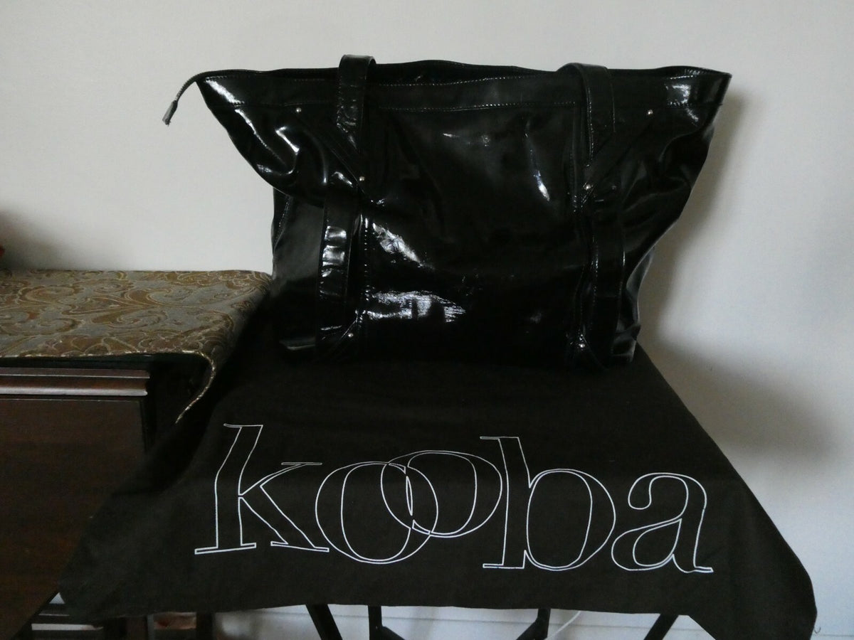Kooba Women's Black Luggage Patent Leather Large Bag from Bloomingdales