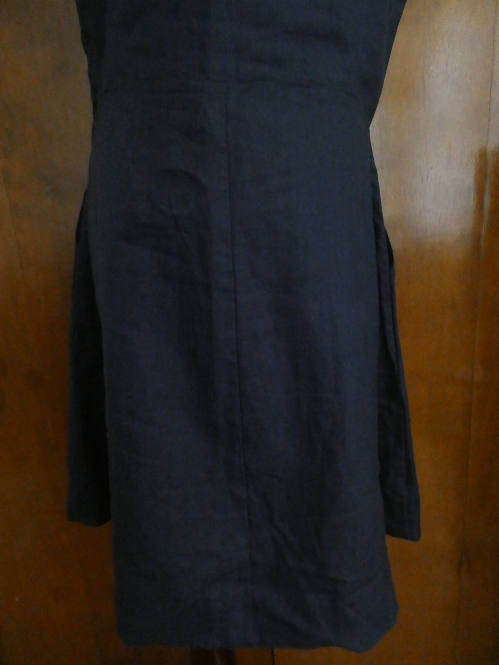 Gap Women's Navy Linen Lined Dress Size 16 fits size 14