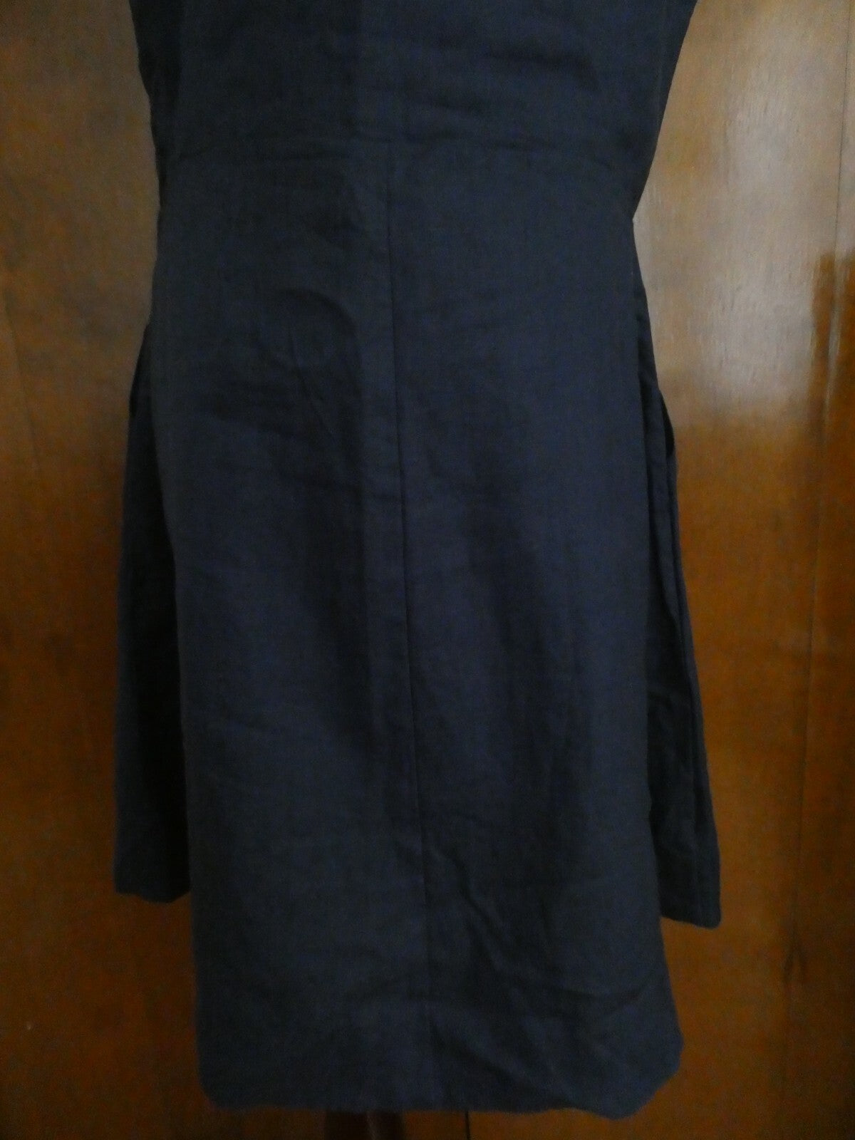 Gap Women's Navy Linen Lined Dress Size 16 fits size 14