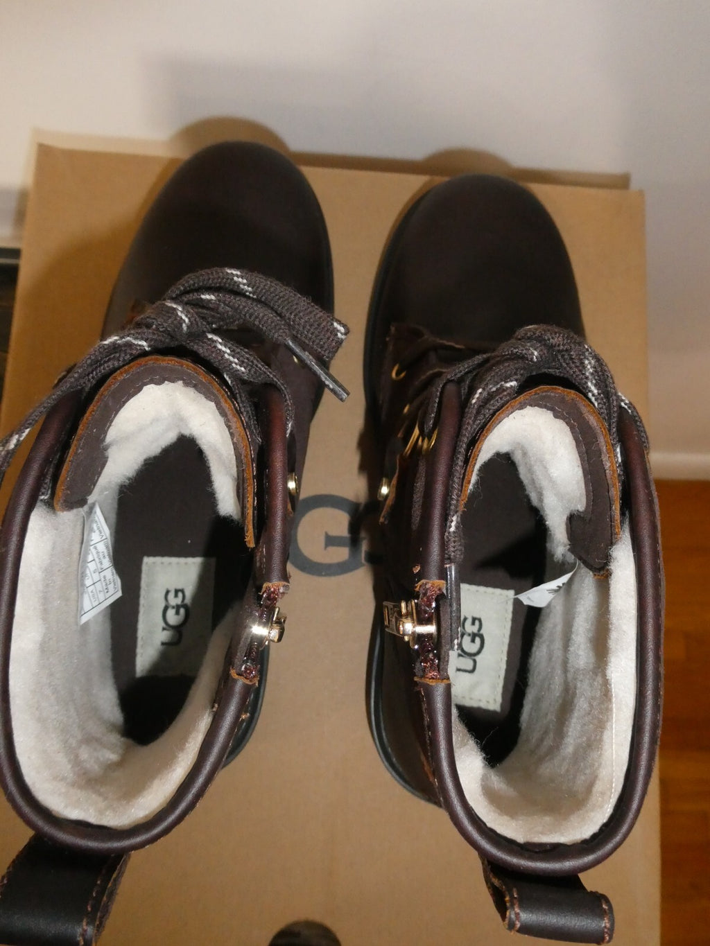 UGG Hapsburg Hiker Women's Brown Waterproof Boot Size 7