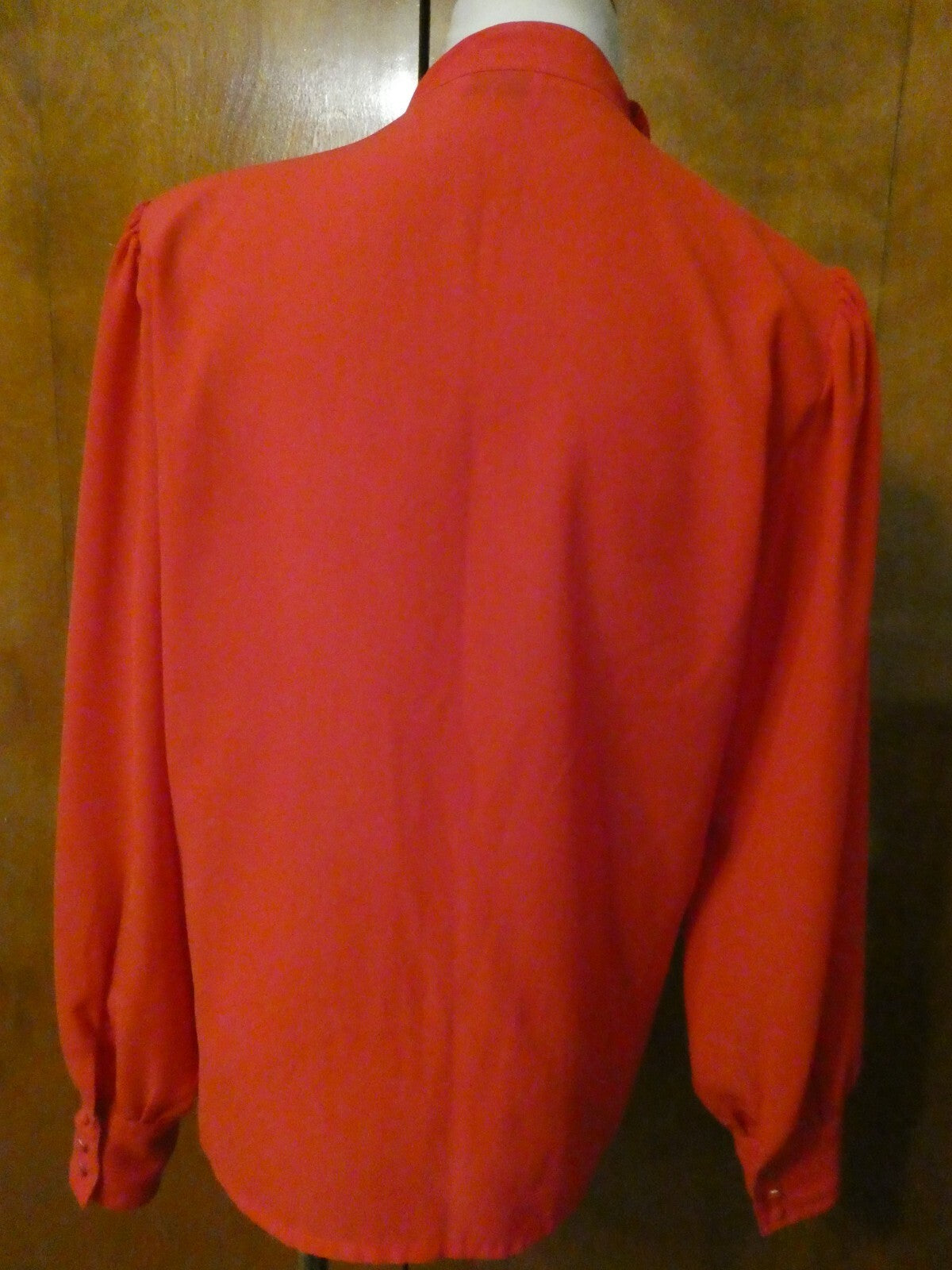 S.K. and Company Red Long Sleeve Stylish Blouse Top Size 12