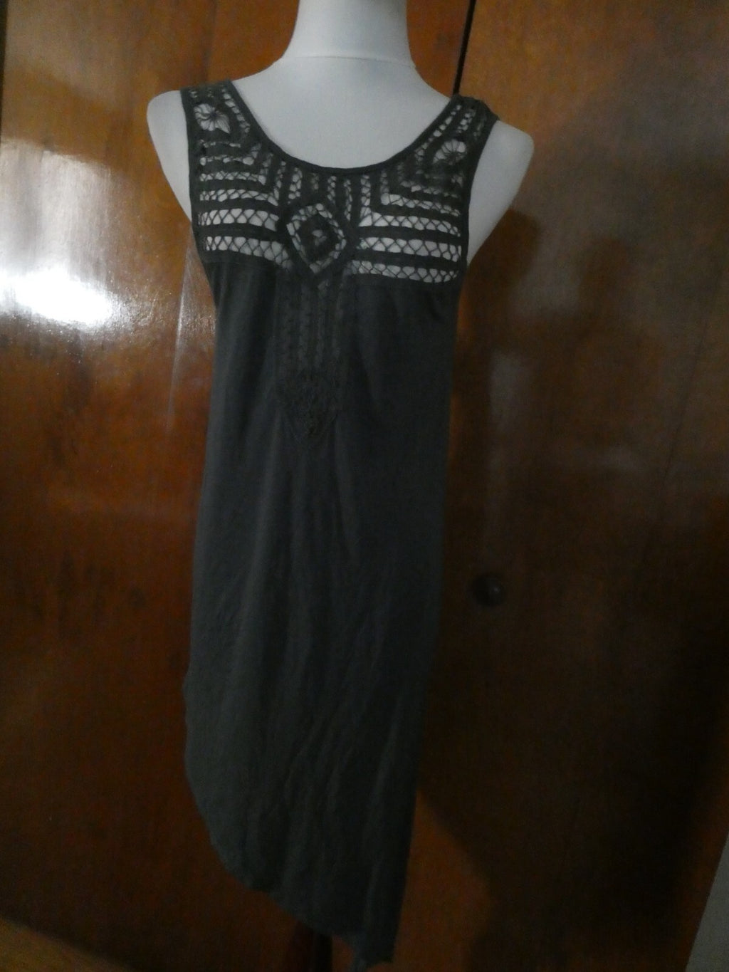 Free People Women’s Asymmetric Deep Teal Sleeveless Dress XS 