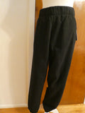 DKNY Sport Rhinestone Logo Jogger Sweatpants Black Red Size Large NWT DP5P3737